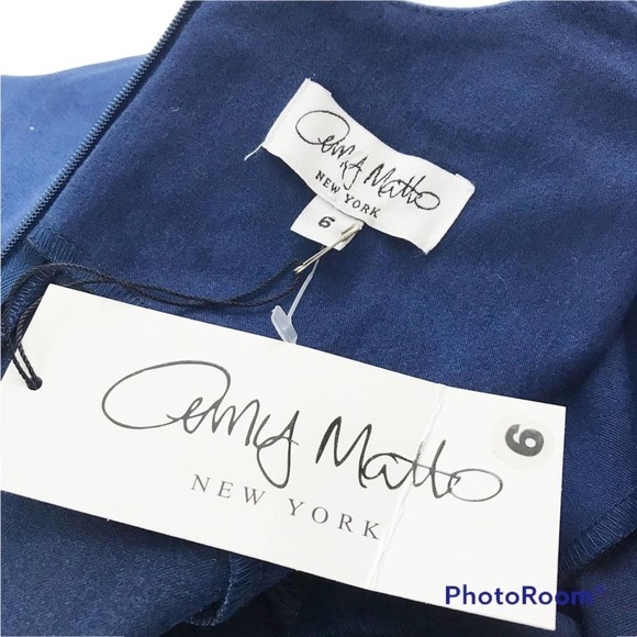 Amy Matto New York blue aline sleeveless dress size 6 NWT - Picture 7 of 7